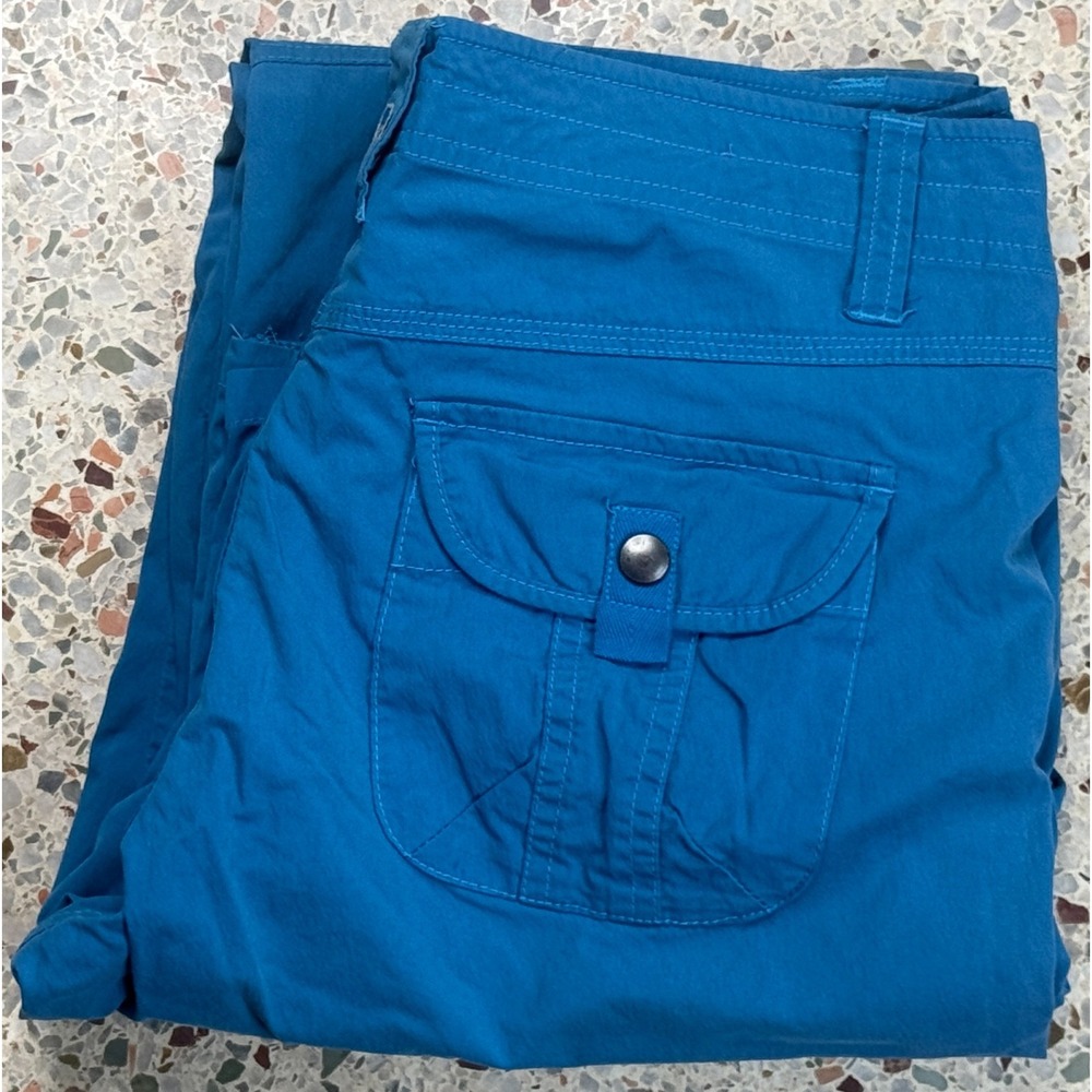 Kuhl Vintage Patina Dye Women's Straight Leg Cargo Blue Pants Size 6 Reg - Picture 11 of 11